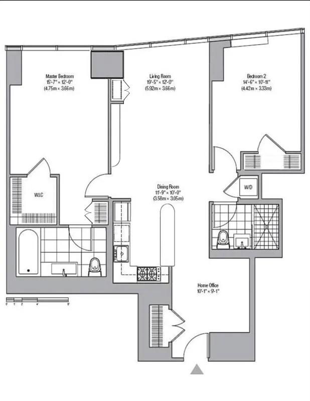 1600 Broadway Unit 16G, New York City, NY 10019 - room layout