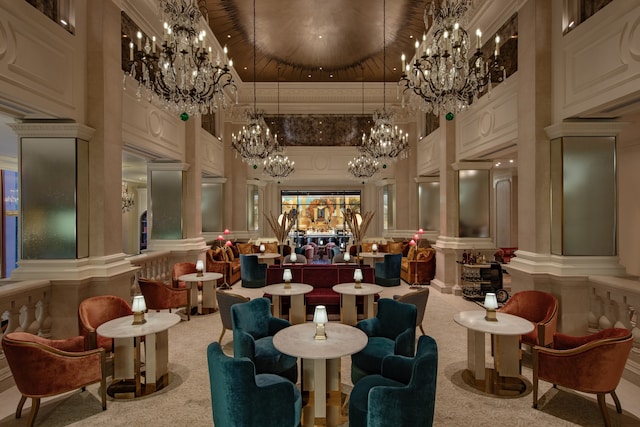 2 E 55th St Unit 931/935, New York City, NY 10022 - building lobby with a towering ceiling