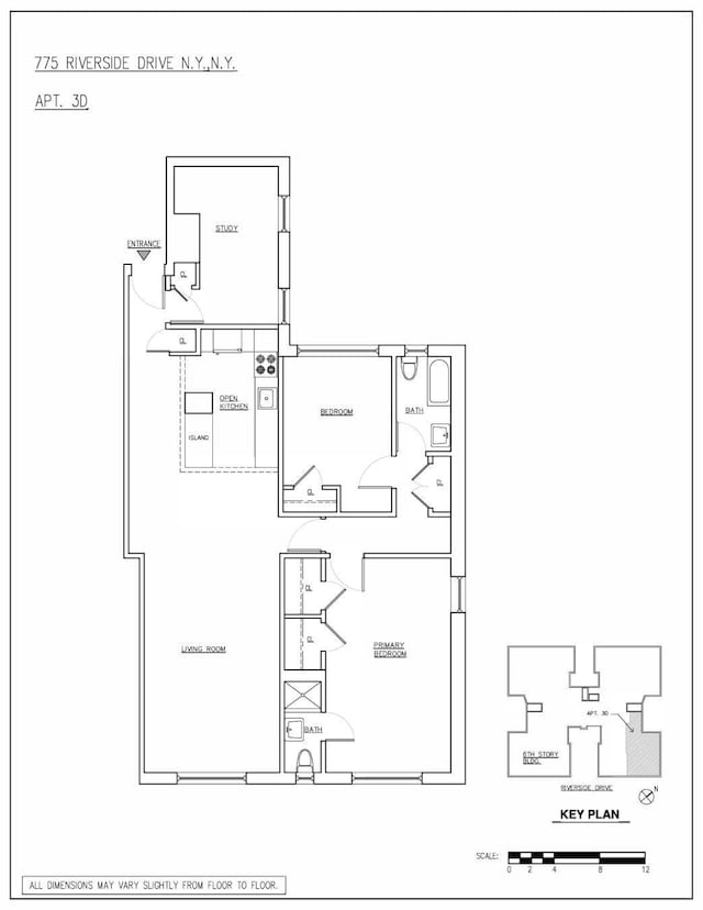 775 Riverside Dr Unit 3D, New York City, NY 10032 - floor plan