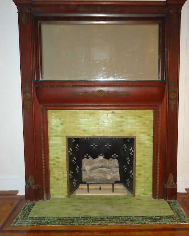 346 W 87th St, New York City, NY 10024 - detailed view of baseboards and a fireplace