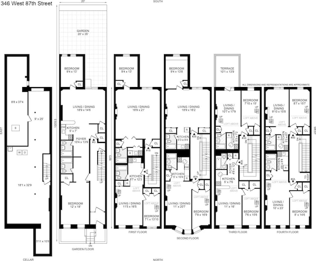 346 W 87th St, New York City, NY 10024 - home floor plan