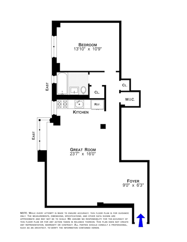 550 Grand St Unit H5G, New York City, NY 10002 - property floor plan