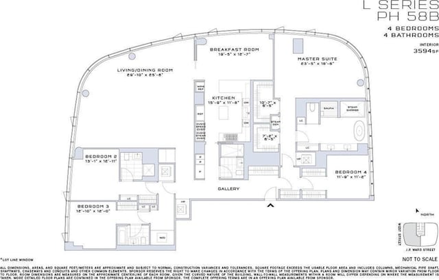 50 W St Unit Ph58B, New York City, NY 10006 - view of layout