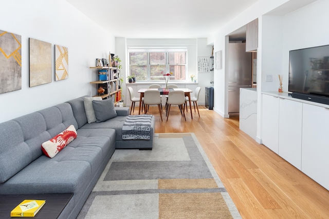 living room with light wood-style flooring