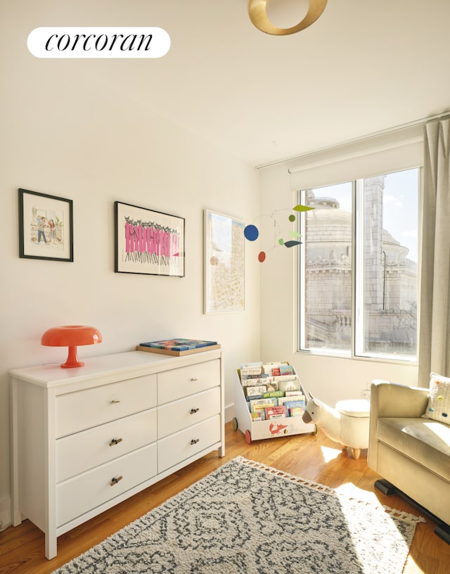 interior space with light wood-style flooring