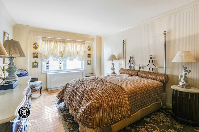 50 Sutton Pl S Unit 14G, New York City, NY 10022 - bedroom featuring crown molding and hardwood / wood-style floors