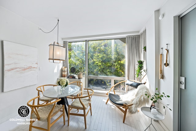 view of sunroom