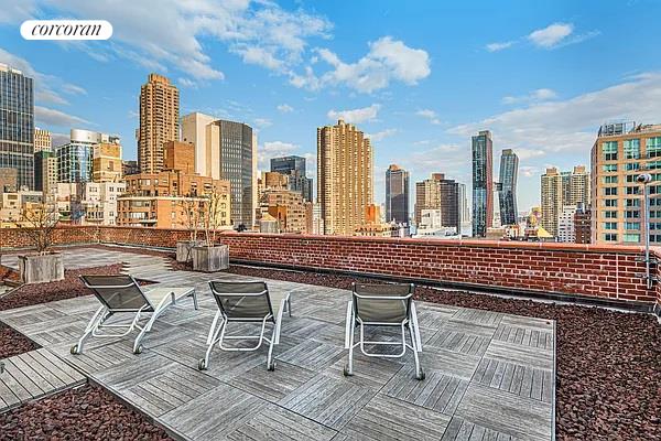 view of patio with a city view