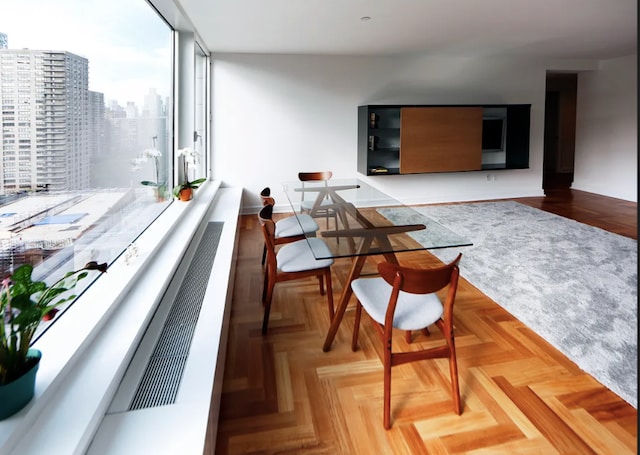 balcony featuring a view of city