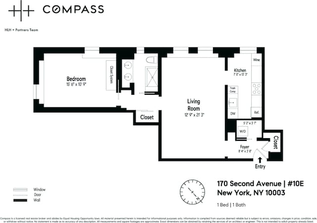 170 2nd Ave Unit 10E, New York City, NY 10003 - floor plan / room layout