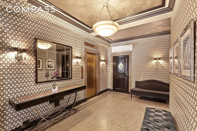 227 E 57th St Unit 8Efg, New York City, NY 10022 - community lobby featuring crown molding