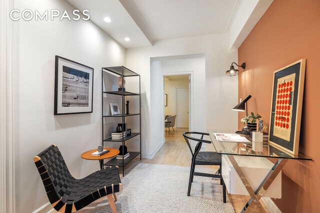 227 E 57th St Unit 8Efg, New York City, NY 10022 - office space featuring wood finished floors, recessed lighting, and baseboards