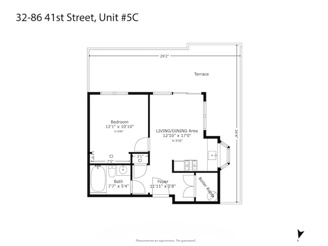 32-86 41st St Unit 5C, New York City, NY 11103 - plan