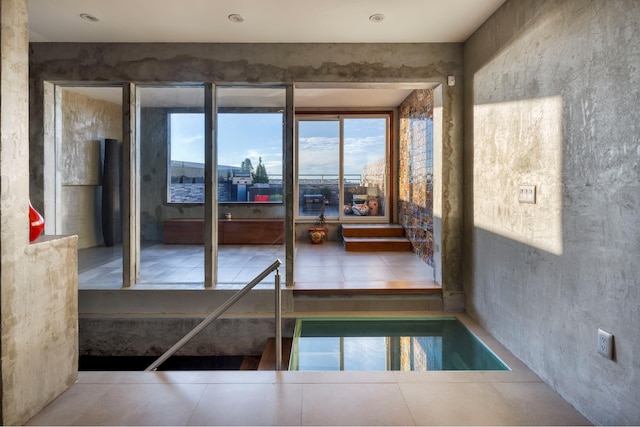 interior space featuring tile patterned floors