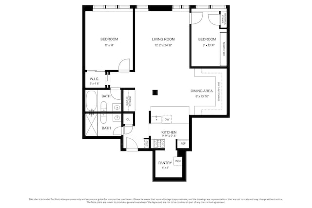 372 Dekalb Ave Unit 1I, New York City, NY 11205 - room layout