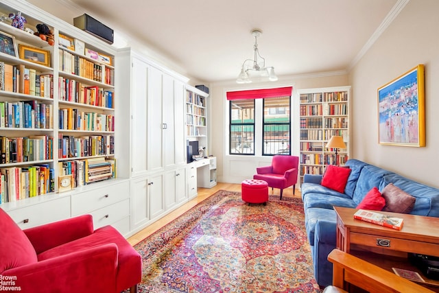 532 W 111th St Unit 5, New York City, NY 10025 - living area featuring crown molding and wood finished floors