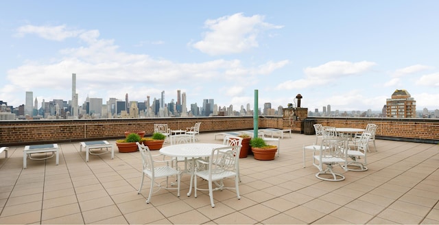 111 E 85th St Unit 10A, New York City, NY 10028 - view of patio / terrace with a skyline view