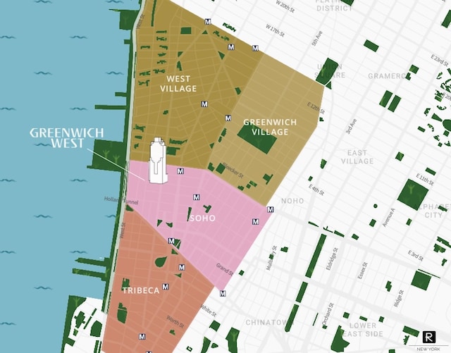 110 Charlton St Unit 20-G, New York City, NY 10014 - map / location of property area