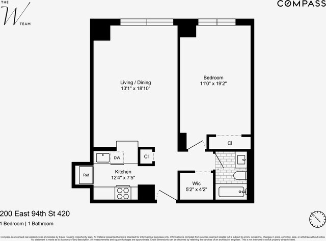 200 E 94th St Unit 420, New York City, NY 10128 - view of room layout