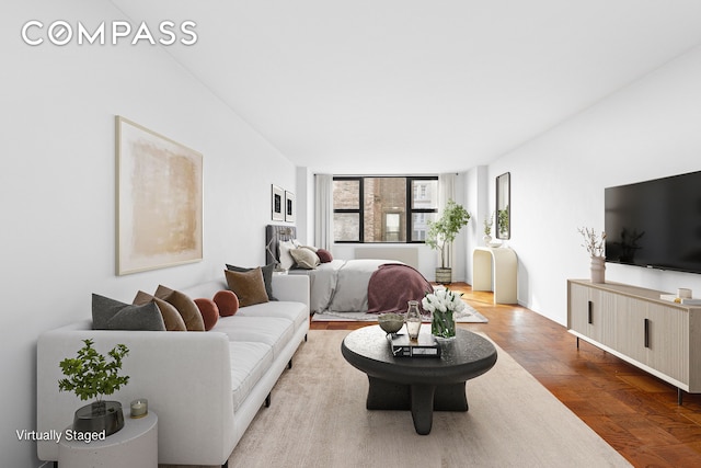 living room featuring wood finished floors