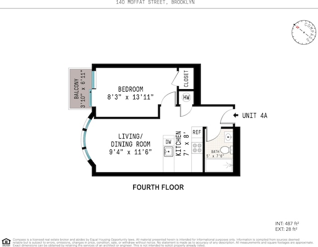 140 Moffat St Unit 4A, New York City, NY 11207 - view of home floor plan