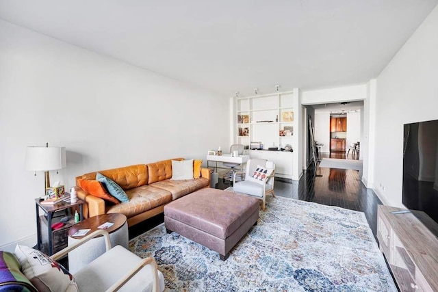 living room featuring wood finished floors