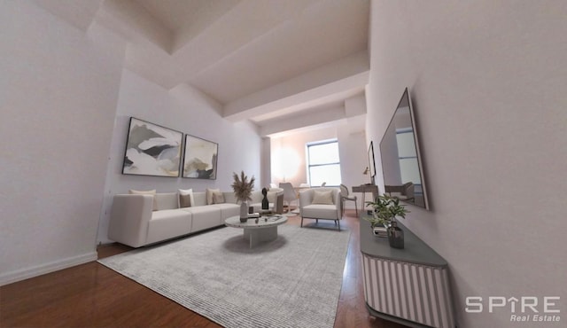99 John St Unit 1012, New York City, NY 10038 - living room with wood finished floors and baseboards