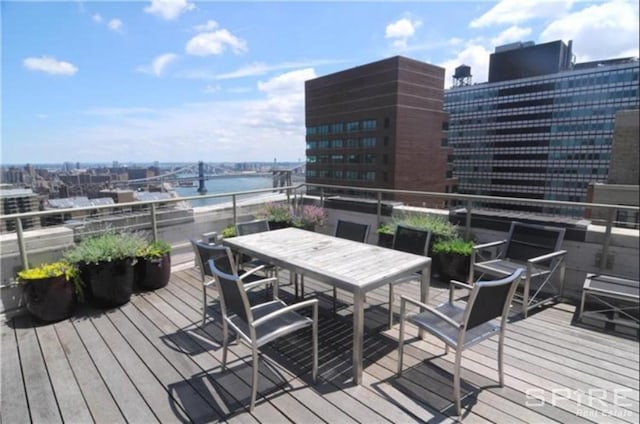 99 John St Unit 1012, New York City, NY 10038 - deck with a water view and a view of city