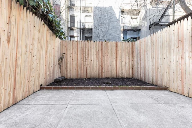 view of patio / terrace with a fenced backyard