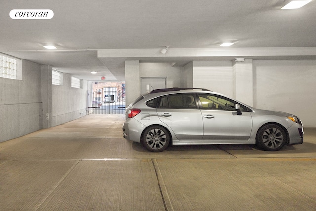 garage with visible vents