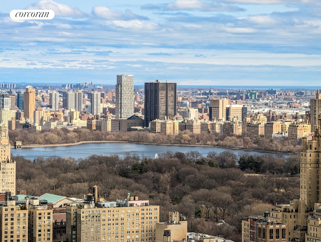 city view featuring a water view