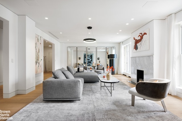 171 W 71st St Unit 9/10A, New York City, NY 10023 - living area with light wood finished floors and recessed lighting