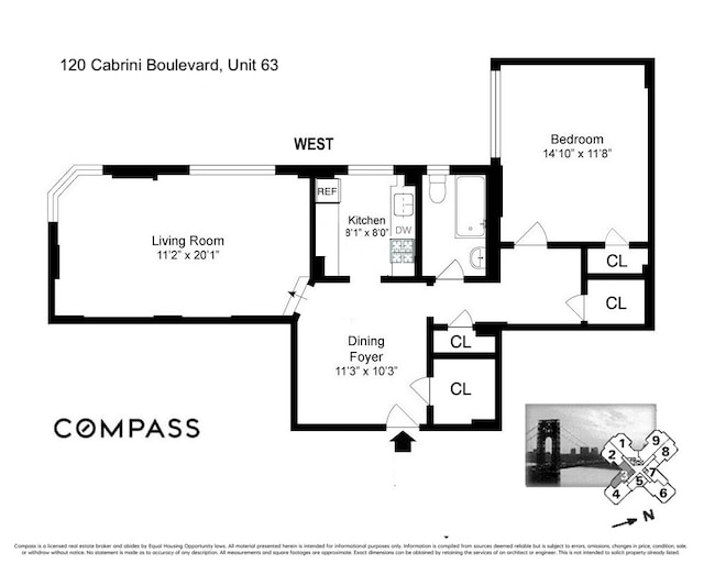 120 Cabrini Blvd Unit 63, New York City, NY 10033 - home floor plan