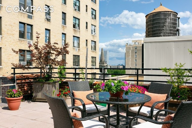 balcony featuring a city view