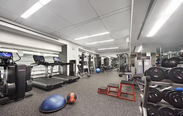 view of exercise room