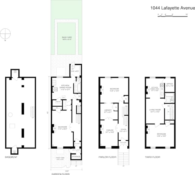 1044 Lafayette Ave, New York City, NY 11221 - floor plan / room layout