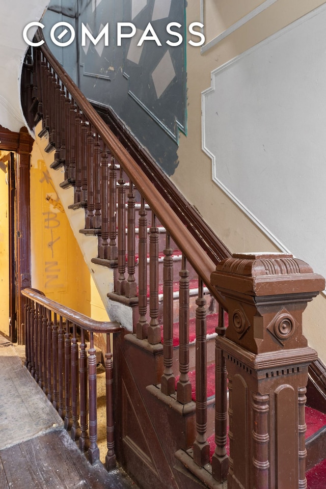 view of staircase