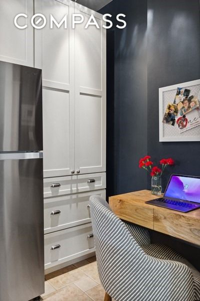 interior space with light tile patterned floors