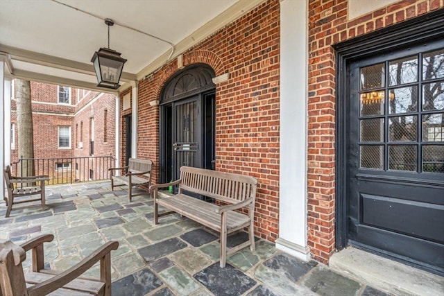 view of patio / terrace with a porch