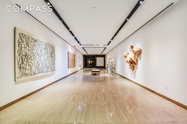 505 W 19th St Unit 7W, New York City, NY 10011 - hall featuring baseboards