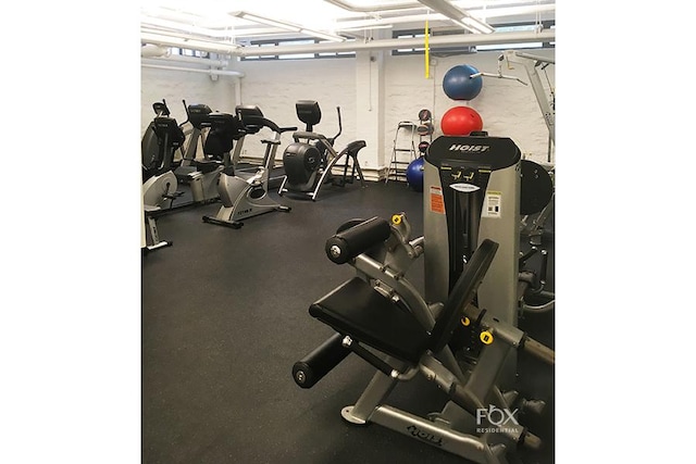 view of workout area