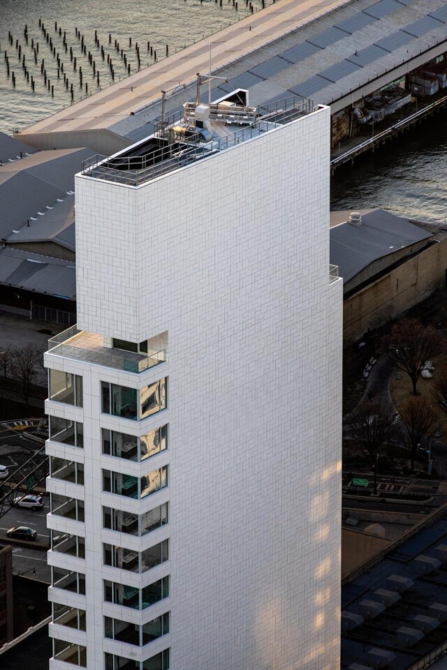 611 W 56th St Unit 7E, New York City, NY 10019 - drone / aerial view with a water view