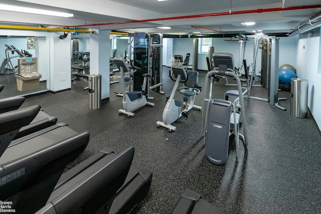 view of exercise room