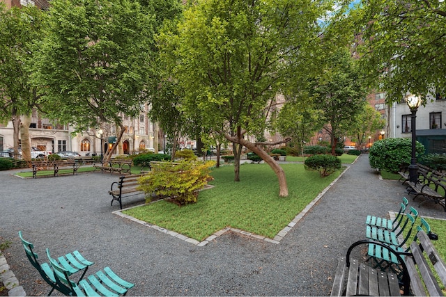 surrounding community featuring a lawn