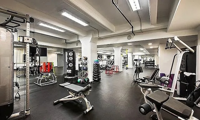 view of workout area