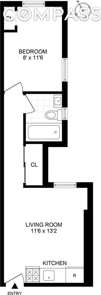 245 W 115th St Unit 16, New York City, NY 10026 - view of floor plan / room layout