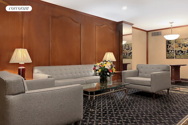 building lobby featuring visible vents