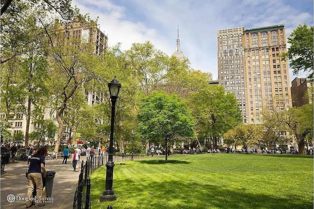 surrounding community featuring a yard