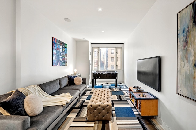 living room featuring wood finished floors