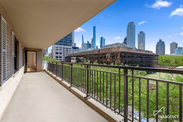 142 W End Ave Unit 6U, New York City, NY 10023 - balcony featuring a view of skyline